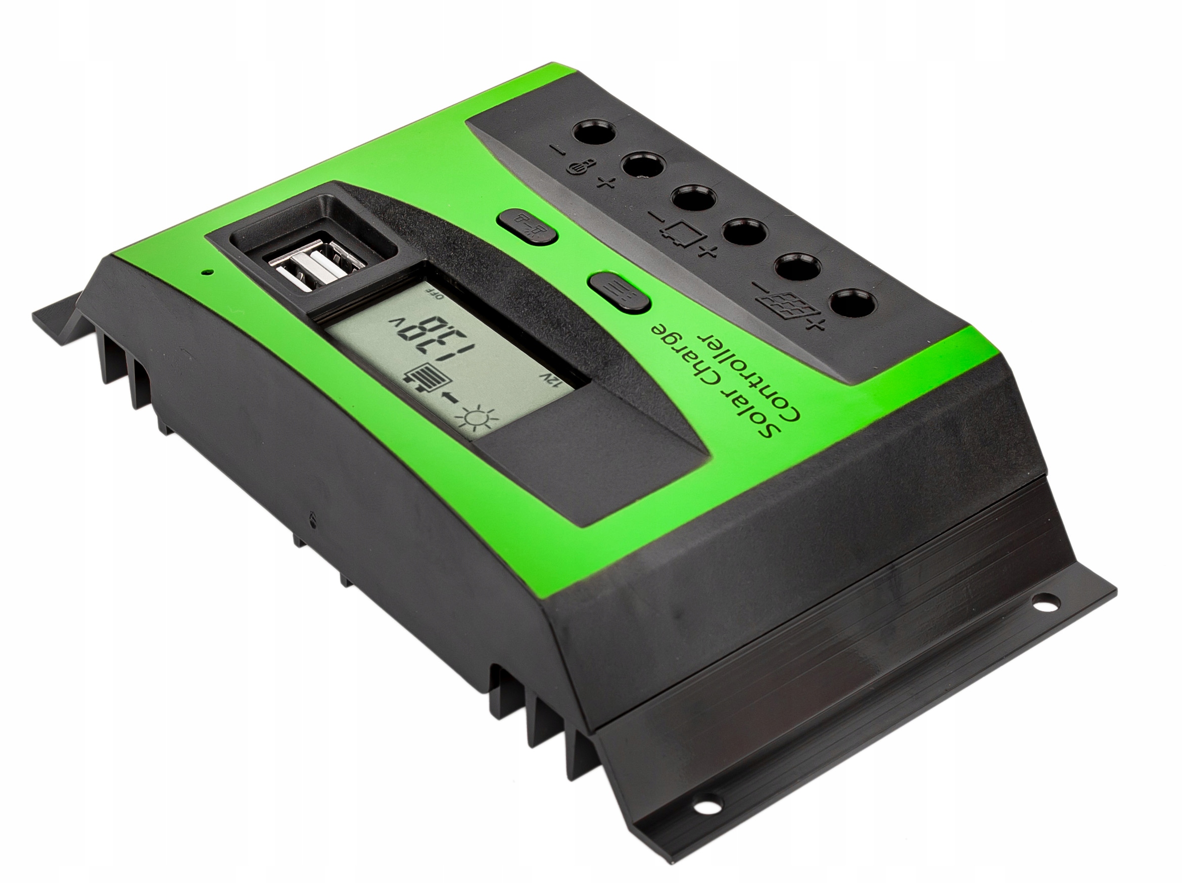 SOL PWM 40A 2xUSB REGULATOR SOLARNY NOWY ZIELONY 03